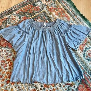 Gap Chambray Blouse